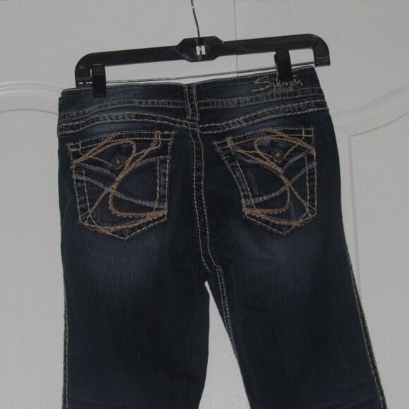 SILVER JEANS Suki Surplus Bootcut Dark Wash Jeans Size 29 - Picture 4 of 7